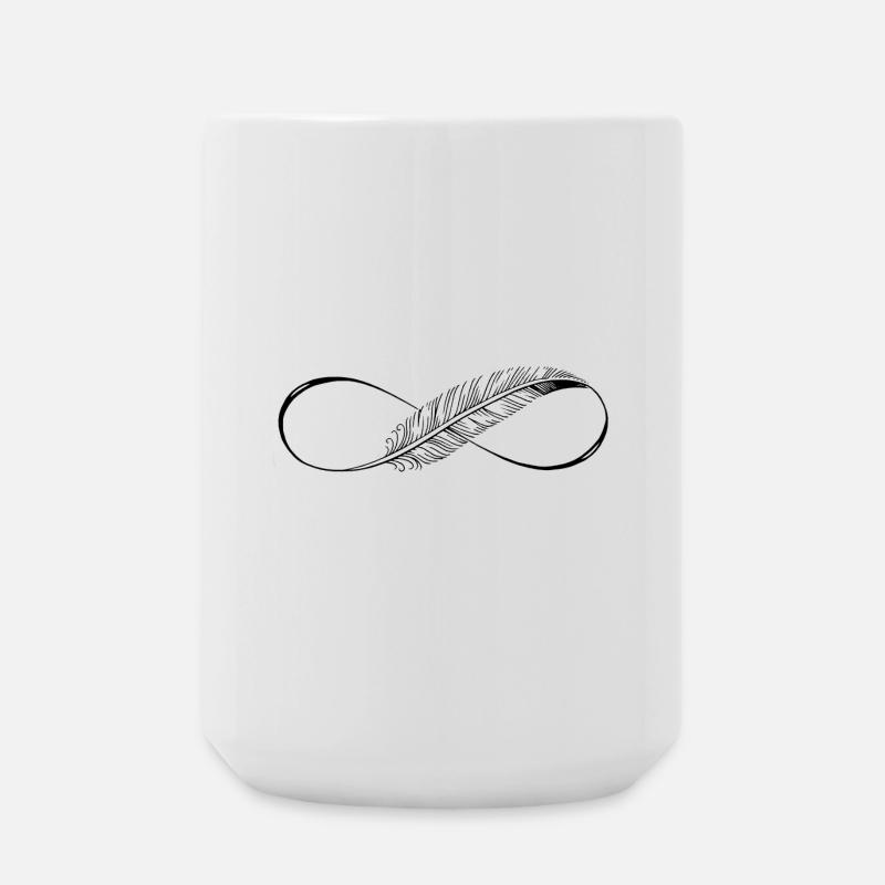 Lignes mignonnes Infinity Spring - Grande tasse 440 ml - blanc