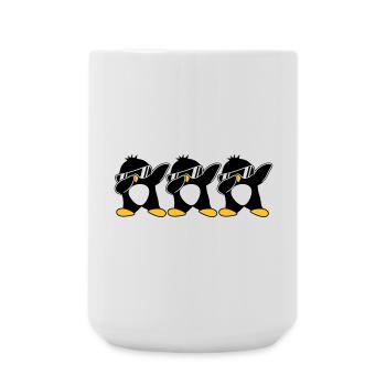 Dab Team Pinguin - Große Tasse 440 ml - Weiß - Vorne