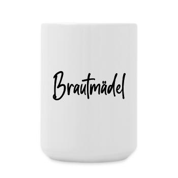 Brautmädel Junggesellinnenabschied Braut Feier - Große Tasse 440 ml - Weiß - Vorne