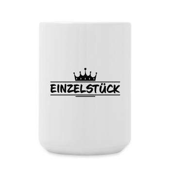 Einzelstück Krone - Große Tasse 440 ml - Weiß - Vorne