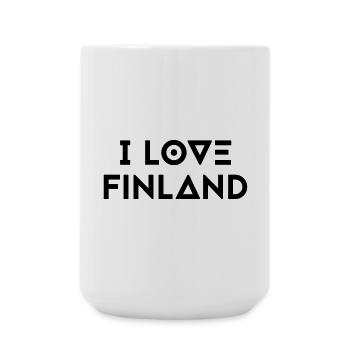 I LOVE FINLAND - Large Mug 440 ml - white - Front
