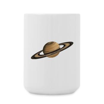 Saturn Planet Rings - Large Mug 440 ml - white - Front