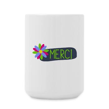 MAÎTRESSE. MAITRE. MERCI. MERCI MAÎTRESSE - Grande tasse 440 ml - blanc - Devant
