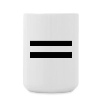 Ist Gleich Zeichen = sign - Große Tasse 440 ml - Weiß - Vorne