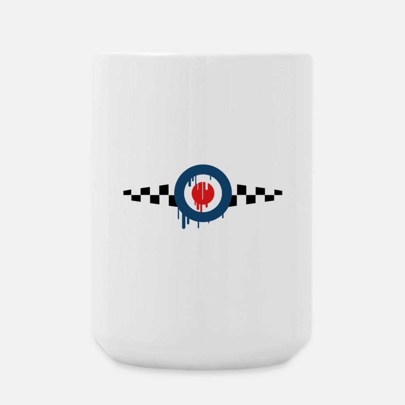 Mod Target skashirts - Grande tasse 440 ml - blanc