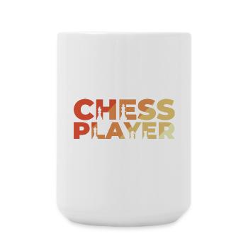 Vintage Chess Player - Large Mug 440 ml - white - Front