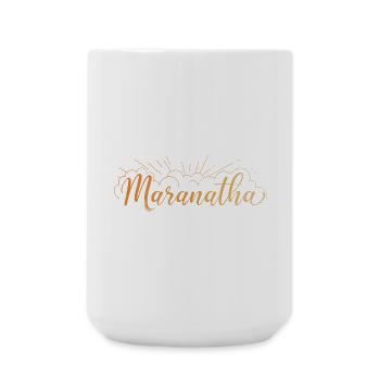 Maranatha - Große Tasse 440 ml - Weiß - Vorne