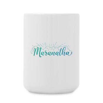 Maranatha - Große Tasse 440 ml - Weiß - Vorne