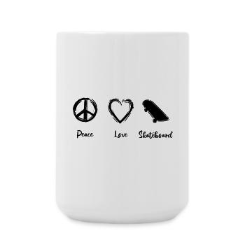 Skateboarding Motivation - Large Mug 440 ml - white - Front