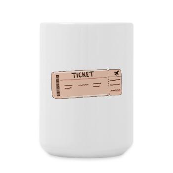 the ticket Clothing for the whole family - Large Mug 440 ml - white - Front