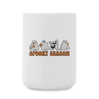 Halloween Geister - Spooky Season - Große Tasse 440 ml - Weiß - Vorne