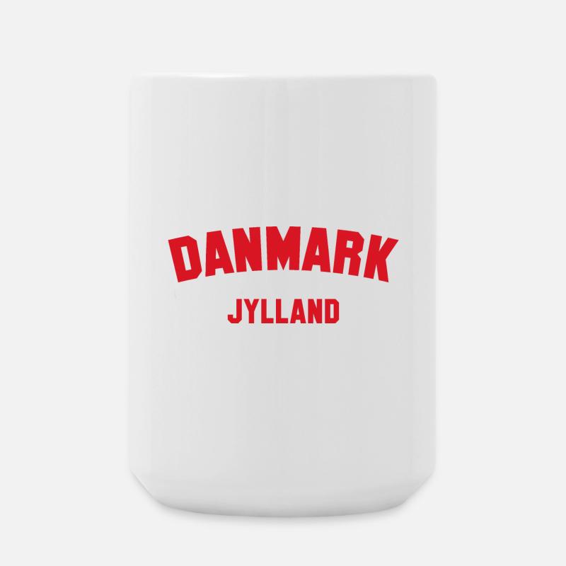 JYLLAND Denmark Dänemark - Große Tasse 440 ml - Weiß