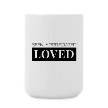 Lakes Appreciated Loved - Large Mug 440 ml - white - Front