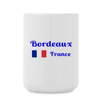 Bordeaux France- Stylish prints - Large Mug 440 ml - white - Front