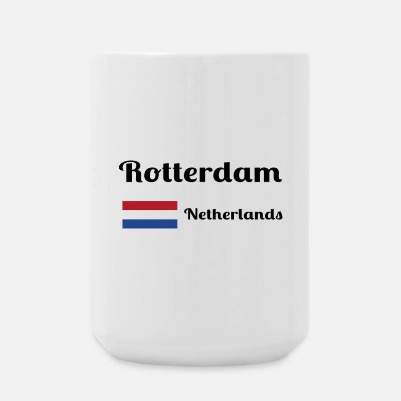 Rotterdam Netherlands- Stylish prints - Large Mug 440 ml - white