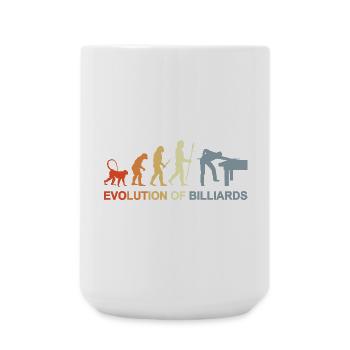 Pool Billard Evolution - Große Tasse 440 ml - Weiß - Vorne