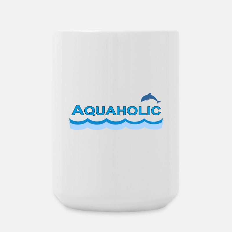 AQUAHOLIC - Grande tasse 440 ml - blanc
