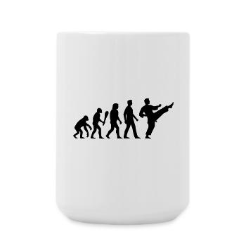 Karate Evolution - Große Tasse 440 ml - Weiß - Vorne