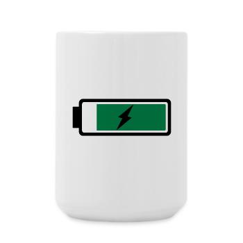 Battery recharging - Large Mug 440 ml - white - Front