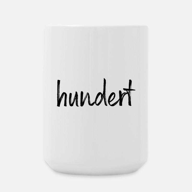100 hundert Jubiläum Jahrestag Geburtstag Geschenk - Große Tasse 440 ml - Weiß