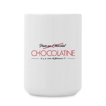 Pain au Chocolat VS Chocolatine - Grande tasse 440 ml - blanc - Devant
