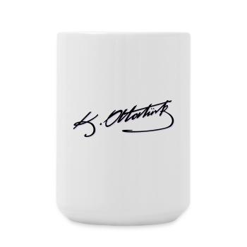 Mustafa Kemal Ataturk imza - Grande tasse 440 ml - blanc - Devant
