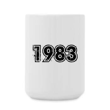 Jahrgang 1983 - Große Tasse 440 ml - Weiß - Vorne