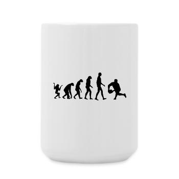 Rugby - Rugbyman - Sport - Fighter - Fight - Large Mug 440 ml - white - Front