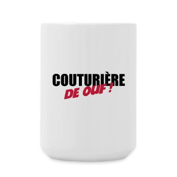 Couturière de ouf - Grande tasse 440 ml - blanc - Devant