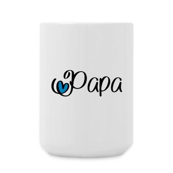 Papa - Große Tasse 440 ml - Weiß - Vorne