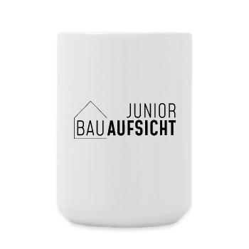Junior Bauaufsicht mit Haus! - Große Tasse 440 ml - Weiß - Vorne