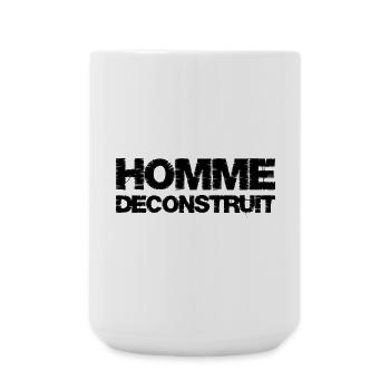 Homme déconstruit - Grande tasse 440 ml - blanc - Devant