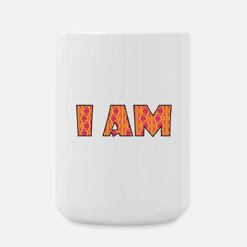 I am - I am - Large Mug 440 ml - white