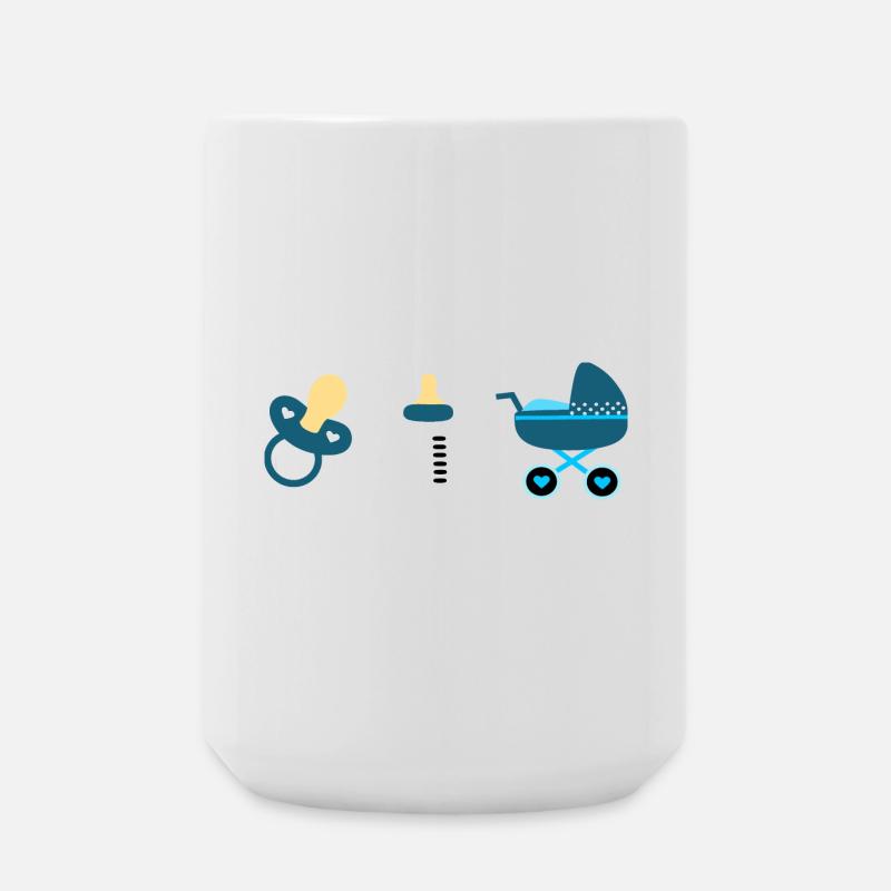 Baby Geburt 2025 Geschenk Geschenkidee - Große Tasse 440 ml - Weiß
