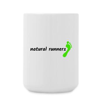 barfuß natural runners 2023 1-zeilig landscape - Große Tasse 440 ml - Weiß - Vorne