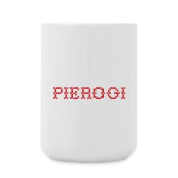 J’aime pierogies Pierogi Polska drapeau de la Pologne - Grande tasse 440 ml - blanc - Devant