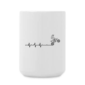 BMX Daredevil Silhouette - Grande tasse 440 ml - blanc - Devant