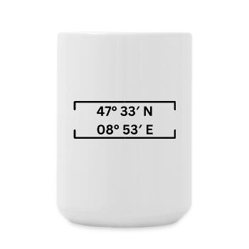 Koordinaten Frauenfeld Minimalistisch - Große Tasse 440 ml - Weiß - Vorne