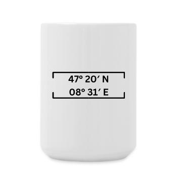 Coordinates Kreis 2 Zurich Minimalist - Large Mug 440 ml - white - Front