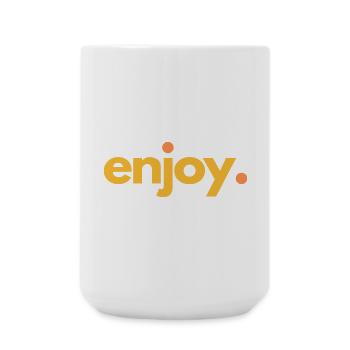 ENJOY.04 - Große Tasse 440 ml - Weiß - Vorne