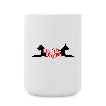 German mastiffs - T / P - Large Mug 440 ml - white - Front