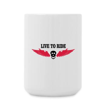 biker - Grande tasse 440 ml - blanc - Devant