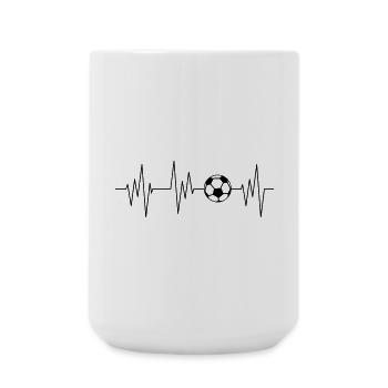 Fußballer - Große Tasse 440 ml - Weiß - Vorne