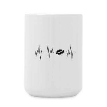 Football américain - Grande tasse 440 ml - blanc - Devant