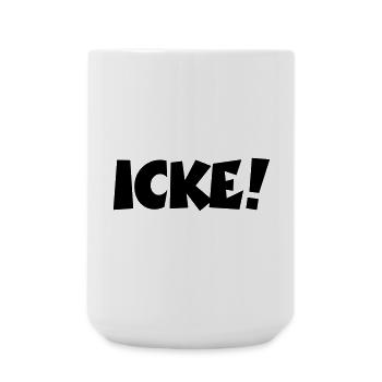 Lustige Berlinsprüche: ICKE! - Große Tasse 440 ml - Weiß - Vorne