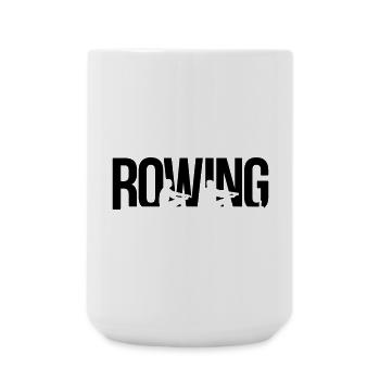 rowing - Large Mug 440 ml - white - Front