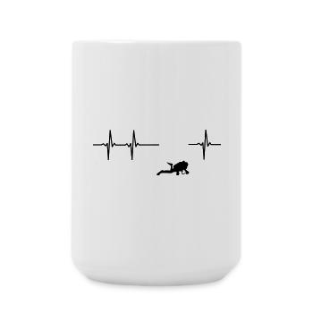Taucher EKG - Große Tasse 440 ml - Weiß - Vorne