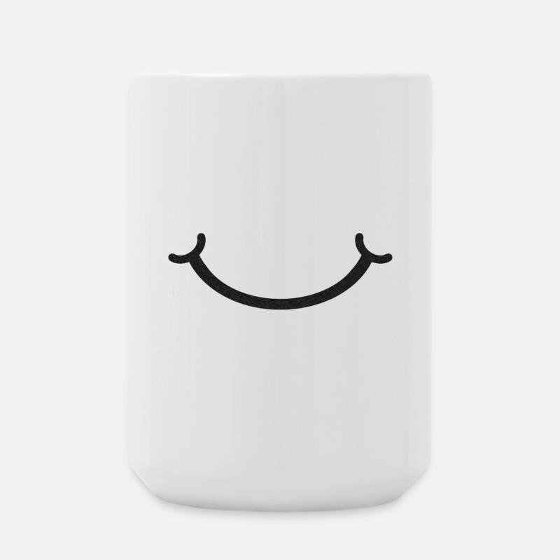 Lächeln - Große Tasse 440 ml - Weiß