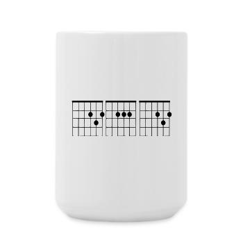 Gitarre für Gitarristenakkord 001 - Große Tasse 440 ml - Weiß - Vorne