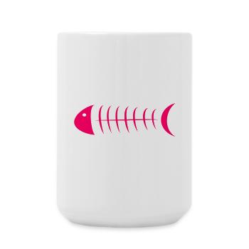 SARDINE. FISH. APRIL FOOL. EASTER. SEA - Large Mug 440 ml - white - Front
